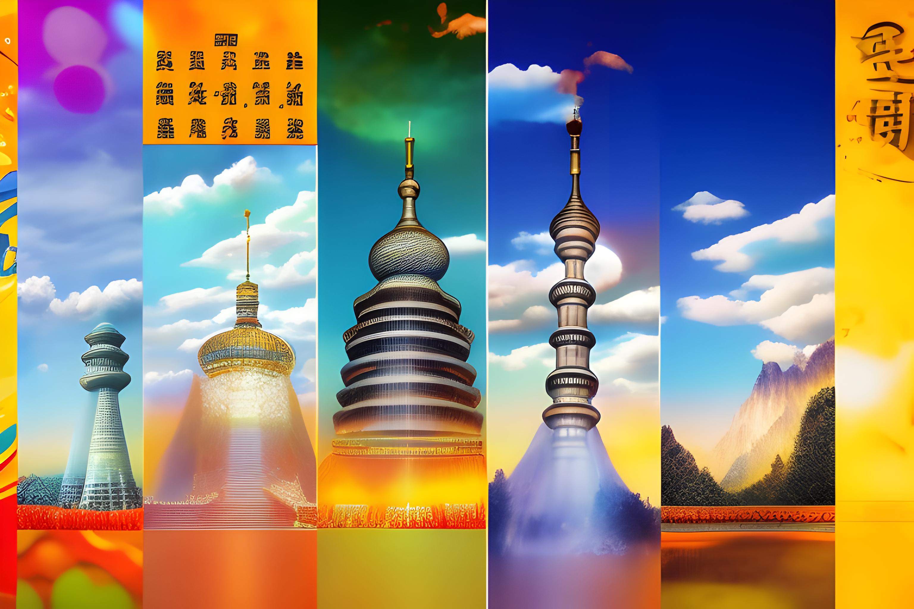 一个破败的神庙场景：神庙是希腊式风格，灰白色大理石，需要有一定破败的景象，比如断裂一半的石柱、残缺的女神雕像；天气是阴天，周围应当有绿色的植被，使从视角看上去的神庙处于半遮掩的感觉，环境整体处于一个…